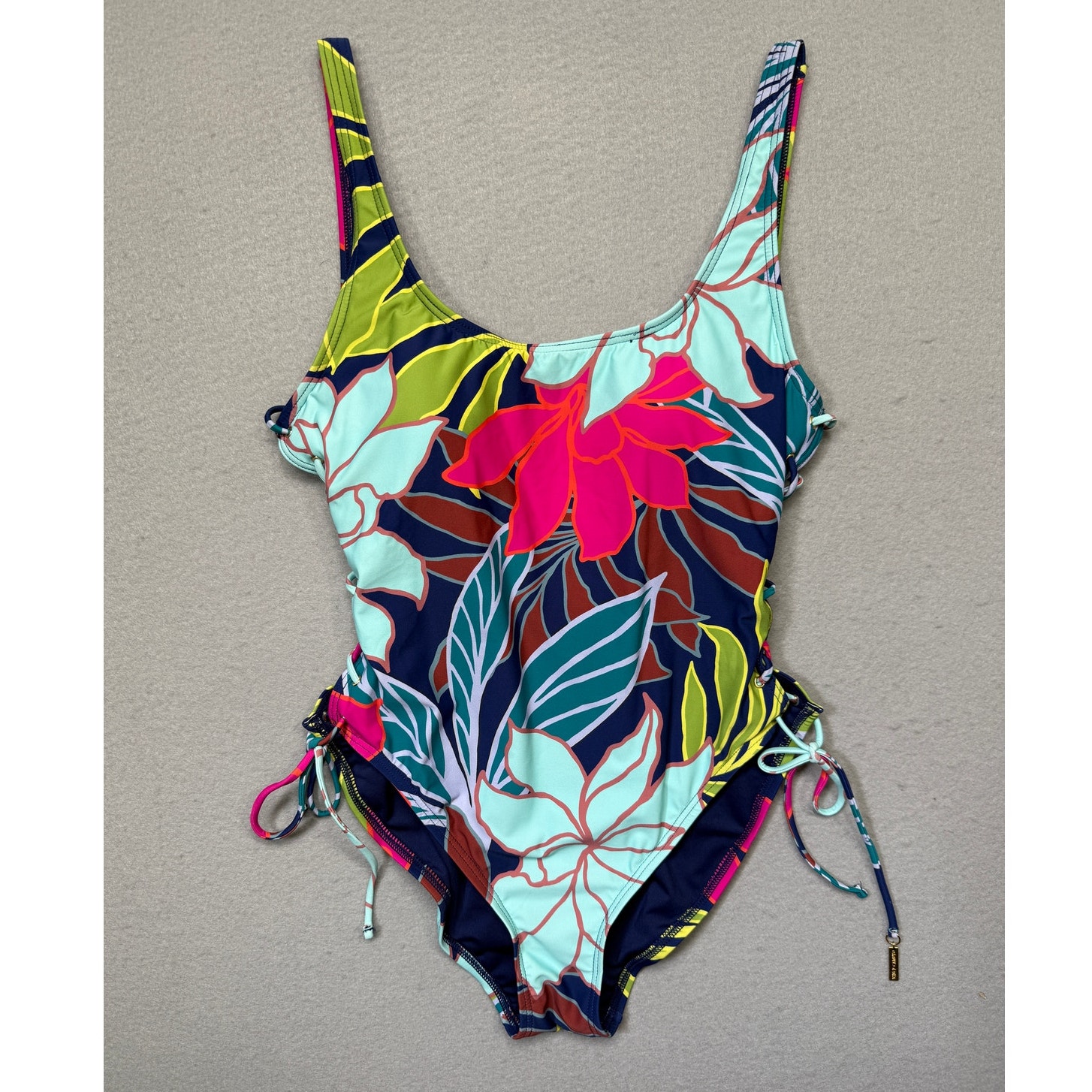 Vince Camuto Side Lace-Up One-Piece Multi 10 $166